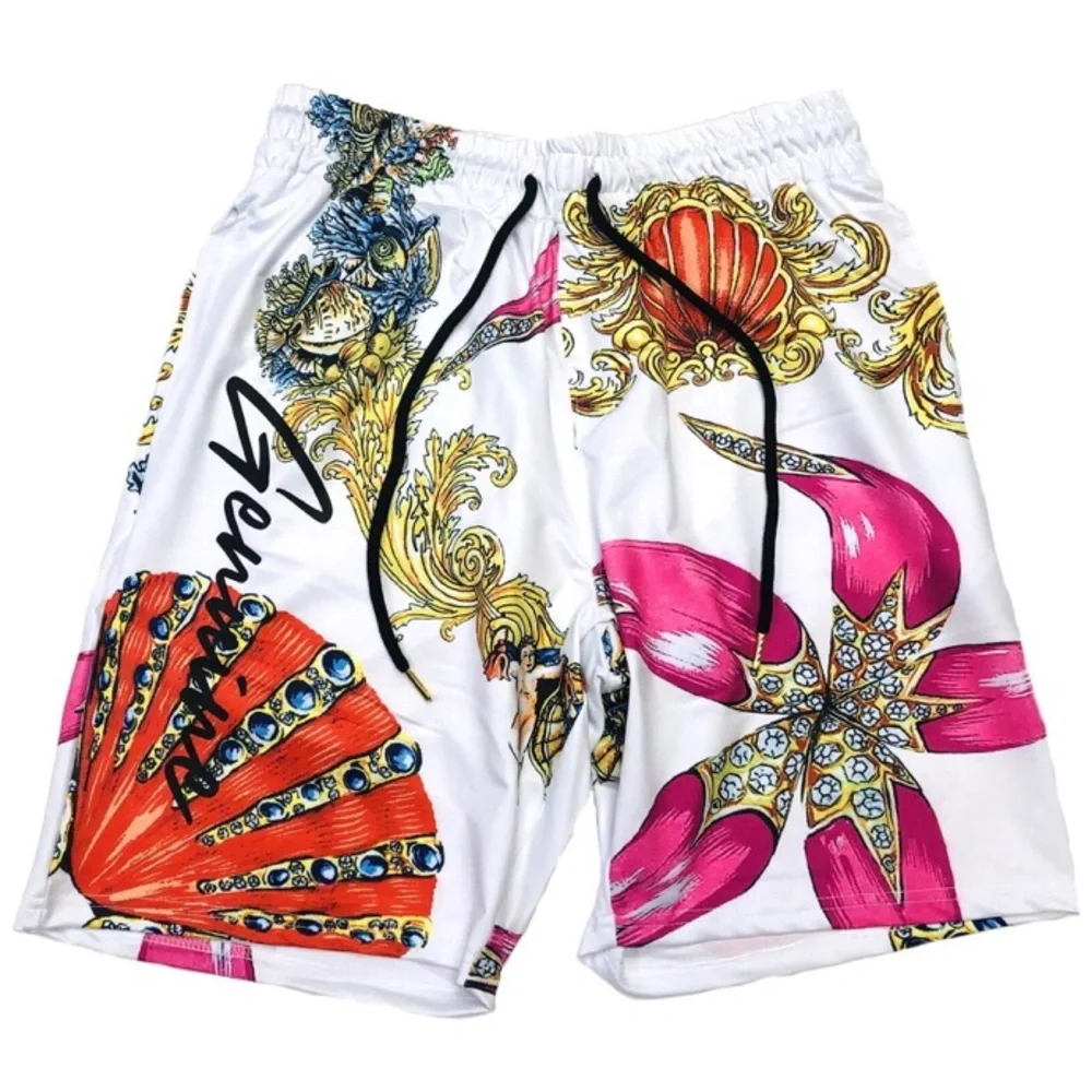 Genuine Royalty Swim Short Set Style# GN1603 Color White